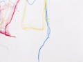 paysage dépouille, 2013, crayon aquarelle sur papier toilé, 15,7 x 22,8 cm