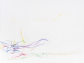 paysage dépouille, 2014, crayon aquarelle à l'eau sur papier toilé, 20 x 26,7 cm