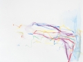 paysage dépouille, 2014, crayon aquarelle à l'eau sur papier aquarelle, 20,8 x 25,3 cm