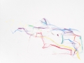 paysage dépouille, 2014, crayon aquarelle à l'eau sur papier aquarelle, 18,6 x 24,3 cm