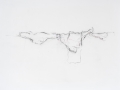 en l'absence de Soo, 2012, fusain et crayon aquarelle sur papier, 100 x 136 cm