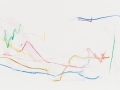 paysage dépouille, 2015, crayon aquarelle à l'eau sur papier toilé, 14,7 x 21,6 cm