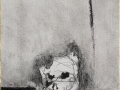 sans titre, série de possibles métamorphoses, 2023, crayon gris, mine de plomb et fusain sur papier japonais, 33 x 24 cm