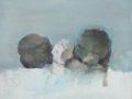 chemin faisant (collection particulière), 2019, huile sur toile, 40 x 47 cm