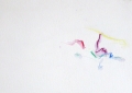 paysage dépouille, 2015, crayon aquarelle à l'eau sur papier aquarelle, 15,5 x 22,1 cm