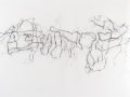 sans titre, 2012, crayon, crayon de couleur, mine de plomb et pastel gras sur papier, 140 x 225 cm