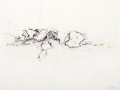 sans titre, 2012, mine de plomb, fusain, pastel et crayon aquarelle sur papier, 30 x 40 cm