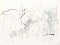 sans titre, 2012, mine de plomb, fusain, pastel gras et crayon aquarelle sur papier, 30 x 40 cm
