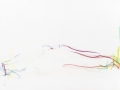 paysage dépouille, 2014, crayon aquarelle à l'eau sur papier toilé, 21 x 28,3 cm