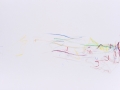 paysage dépouille, 2014, crayon aquarelle à l'eau sur papier toilé, 21,8 x 30,4 cm