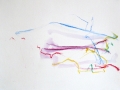 paysage dépouille, 2015, crayon aquarelle à l'eau sur papier aquarelle, 21,6 x 28 cm