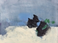 chemin faisant (collection particulière), 2017, huile sur toile, 40 x 47 cm